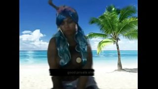 Kamar Cosplay Madu: Mermaid Pantai Dengan Fishnets Menggoda
