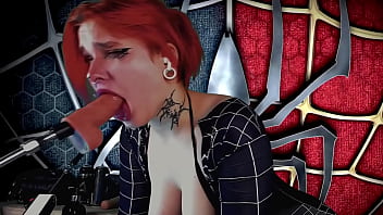 Meridjane Berubah Jadi Gadis Laba-laba Dan Memberikan Blowjob Yang Penuh Gairah