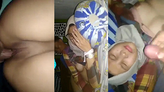 Bercinta Dengan Pacar Berjilbab Yang Malu-malu Hingga Tumpah Di Wajahnya