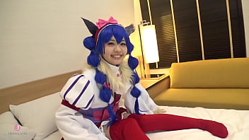 Bercinta Dengan Cosplayer Rambut Biru Yang Imut, Basah Kuyup Dan Sering Squirting
