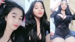 Live Cindo Toge Pakai Lingerie Hitam Yang Menggoda