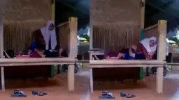 Abg Berhijab Hebohkan Media Dengan Aksi Mesum Di Gubuk