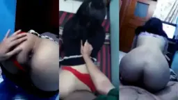 Cowoknya Asyik Banget Mainin Bokong Pacarnya