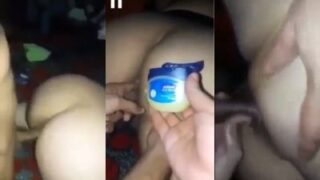 Pria Pakai Vaseline Untuk Ngebor Pantat Bibi Tamil Dalam Adegan Seks