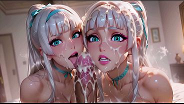 Threesome Anal Ganas Bareng Dua Adik Tiri Montok, Payudara Dan Pantatnya Gede Banget – Hasil Ai Hentai