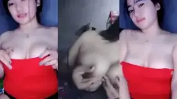 Ariani Seksi Baju Merah Bebas Remas-remas Tetek