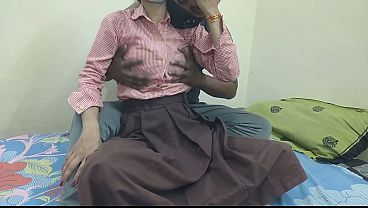 Cewek Kuliahan India Digebukin Sama Pacar Di Kamar, Ngentot Panas Sampai Meraung