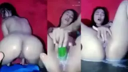 Imel Colmek Pake Timun Jumbo Sampe Muncrat-muncrat