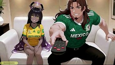 Karin De Blue Archive Kalah Taruhan Bola Sama Raja Iblis, Akhirnya Ngewe Di Lapangan Sementara Meksiko Ngegiles Afrika Selatan 2-0 Di Piala Dunia 2026 • Bikinan Ai