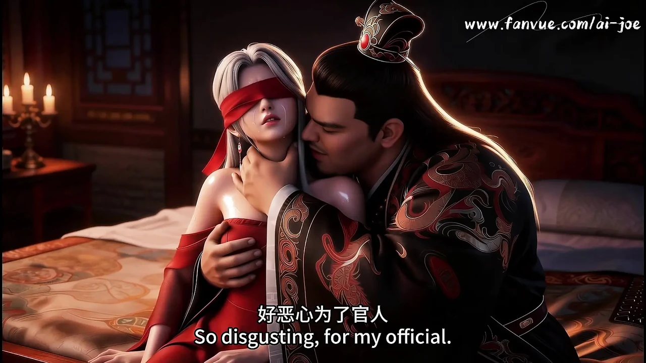 Cuckold Husband Watches Fat Bull Fuck His Blindfolded Red Concubine Ai-generated