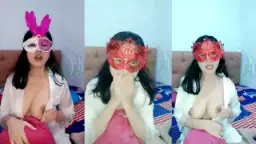 Mbak Tata Goyang Bugil Live, Crot Di Depan Kamera.